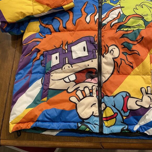 MEMBERS ONLY X NICKELODEON Rugrats Jacket Men Size L Puffer Chucky Tommy Reptar - Picture 2 of 9